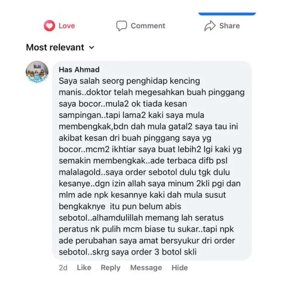 Testimoni Has Ahmad